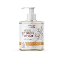 Wooden Spoon Natural - Baba sampon és tusfürdő - Cotton kiss (300 ml)