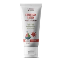 Wooden Spoon Bio naptej és testápoló SPF 50 (100 ml)