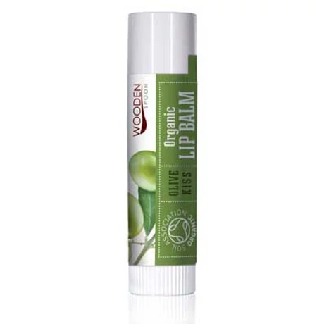 Wooden Spoon Bio ajakbalzsam - Olíva csók (4,3 ml)