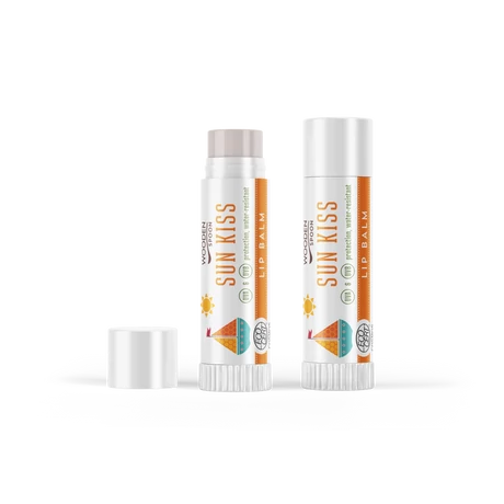 Wooden Spoon Bio ajakbalzsam - Sun kiss (4,3 ml)