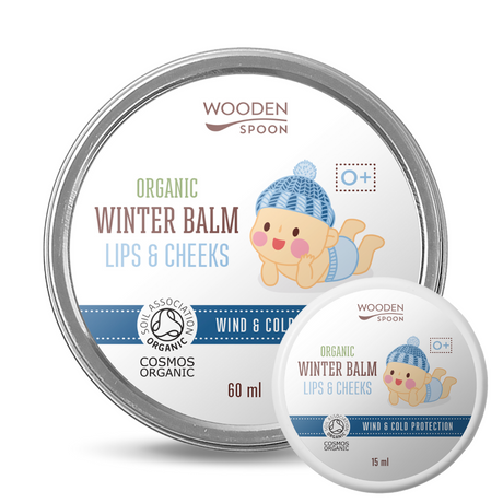 Wooden Spoon Bio téli baba balzsam arcra mini - Lips &amp; Cheeks (15 ml)