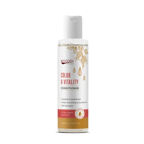 Wooden Spoon Bio hajkondicionáló - festett, igénybe vett hajra (200 ml)