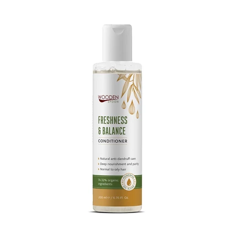 Wooden Spoon Bio hajkondicionáló - zsíros, korpás hajra (200 ml)