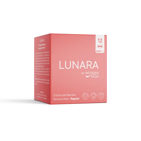 Wooden Spoon Lunara Bambusz tisztasági betét - szárnyas, normál (12 db)