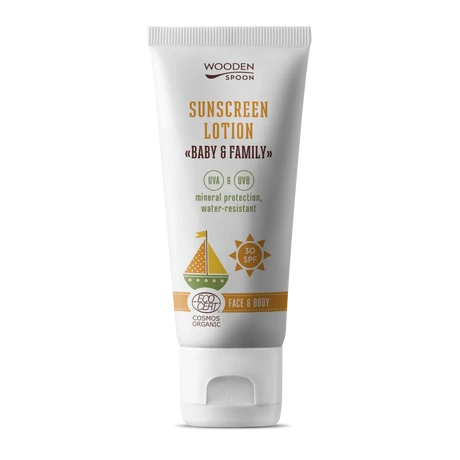 Wooden Spoon Bio naptej és testápoló SPF 30 (100 ml)