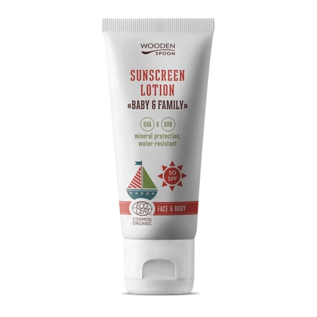 Wooden Spoon Bio naptej és testápoló SPF 50 (100 ml)