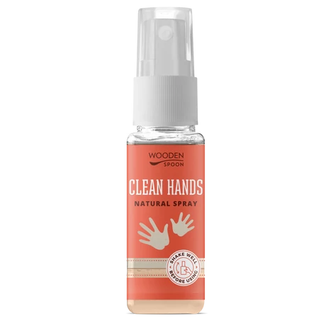 Wooden Spoon Natural - Kéztisztító spray az egész családnak (50 ml)