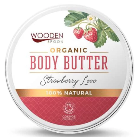 Wooden Spoon Bio testápoló vaj - Epres szerelem próba (15 ml)